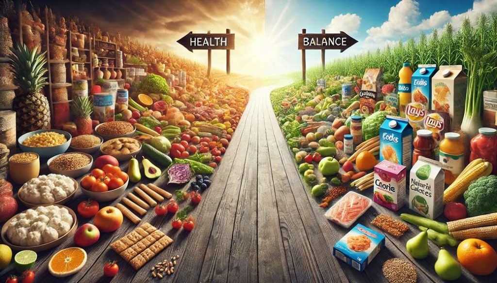 دو مسیر غذایی با تابلوهای متفاوت