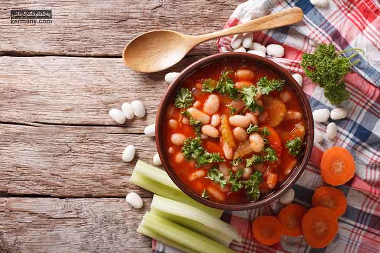 سوپ لوبیا برای کاهش کلسترول خون مفید است