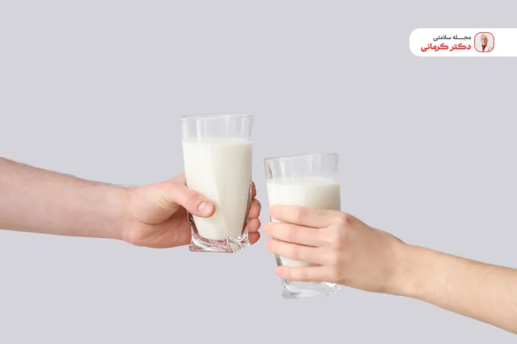 شیر سرد موجب سردی مغز می‌شود.