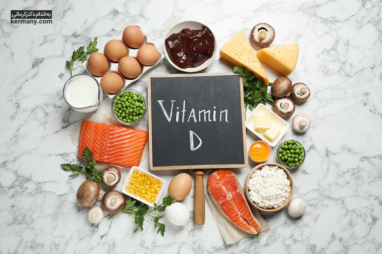غذاهای غنی از ویتامین D شامل روغن کبد ماهی، ماهی قزل آلا و قارچ شیتاکه خشک شده است.