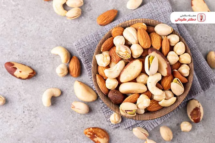 یکی از غذاهای مفید برای عفونت دندان انواع اجیل است.