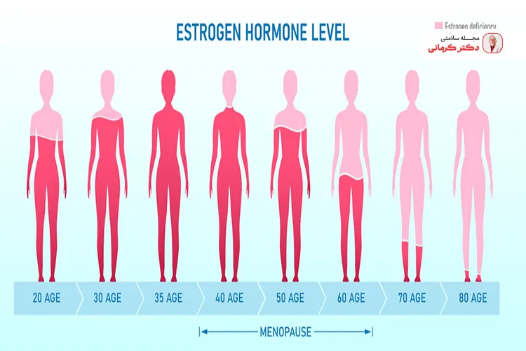 هورمون استروژن در سنین مختلف باید به اندازه تعادل باشد.