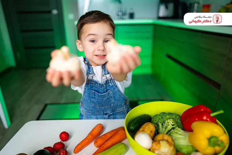 سیر در مقادیر بسیار کم در برنامه غذایی کودک استفاده شود!