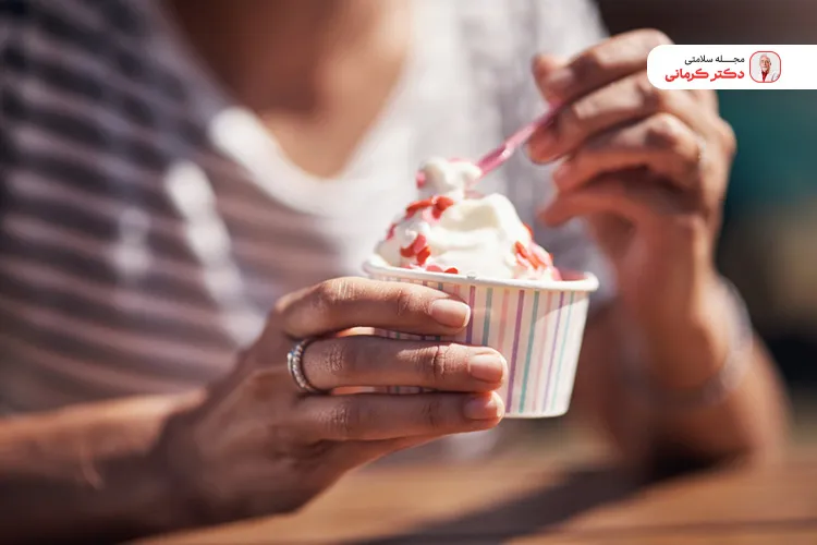 بستنی در رژیم لاغری دکتر کرمانی با توجه به کالری و میزان مصرف قابل استفاده است.