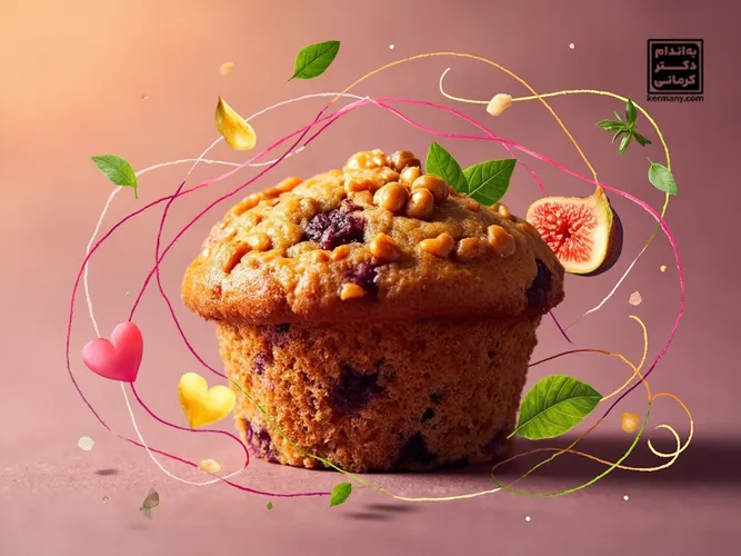 اطلاعات تغذیه‌ای مافین انجیر و گردو رژیمی