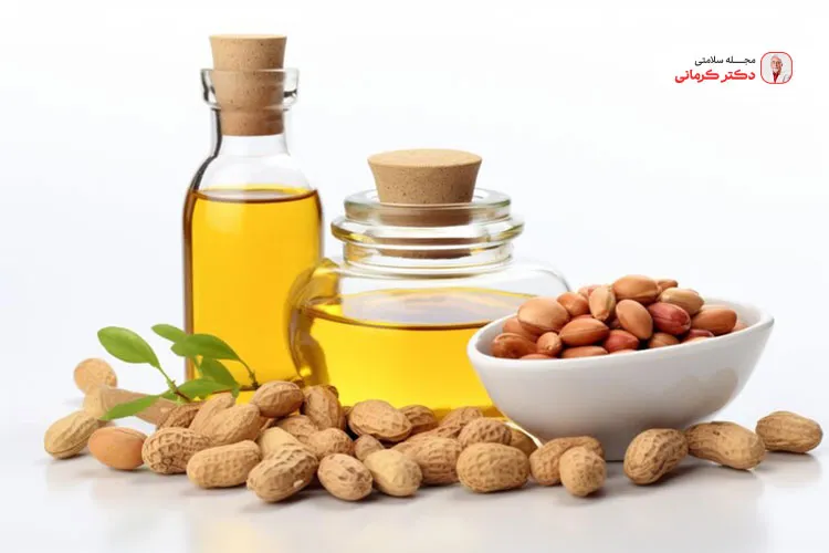 روغن بادام زمینی از فشرده سازی دانههای بادام زمینی به دست میآید.