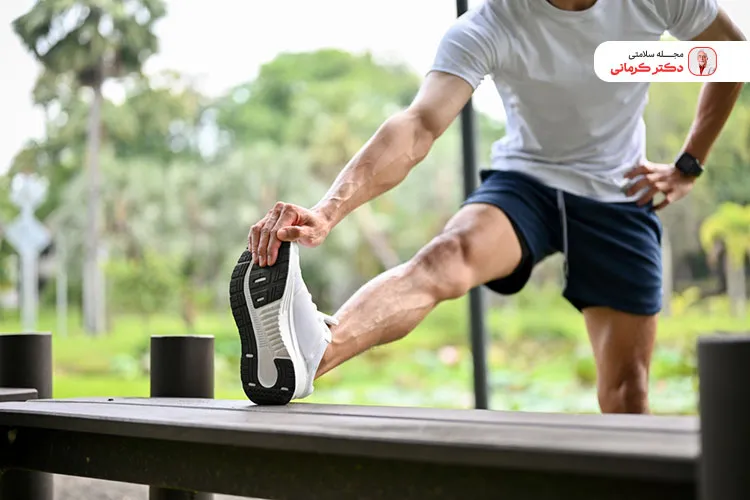 سرد کردن عضلات ساق پا نیز بعد از ورزش اهمیت دارد.