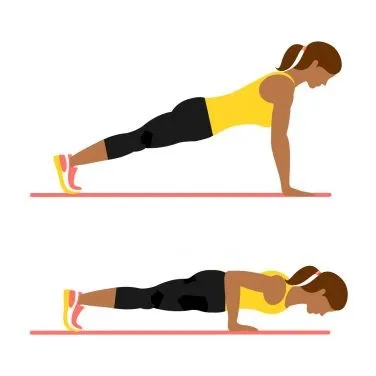 ورزش بالا تنه triceps push-up