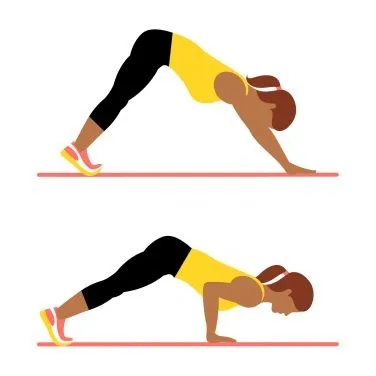 ورزش بالا تنه pike push-up