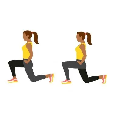 ورزش بالا تنه jump switch lunge