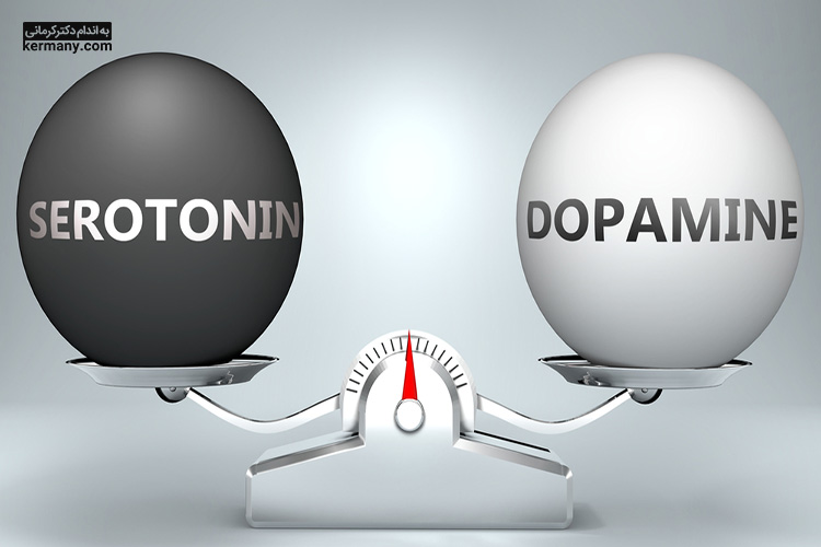 دوپامین موجب ایجاد حس شادی می‌شود اما سروتونین علاوه بر این موضوع، بر متابولیسم و گوارش نیز اثر می‌گذارد.