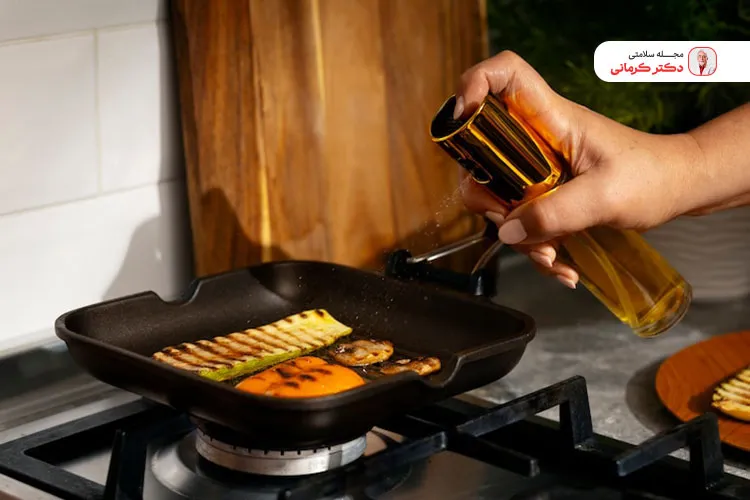 از روغن‌های سالم برای سرخ کردن مواد غذایی استفاده کنید.