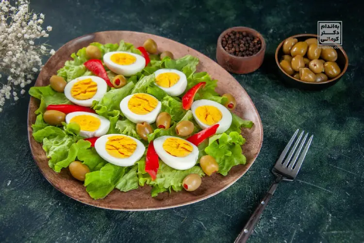 مواد لازم برای تهیه سالاد تخم مرغ