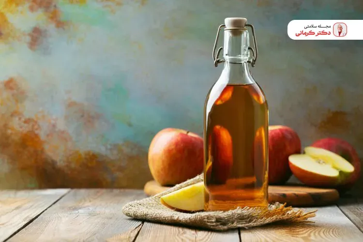 برای درمان موهای چرب میتوان از سرکه سیب استفاده کرد.