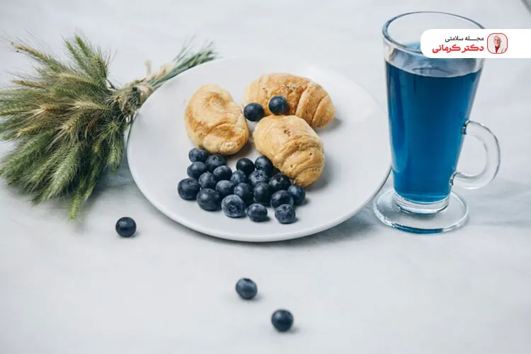 دمنوش یا چای بلوبری نیز در چربی سوزی بدن موثر است.