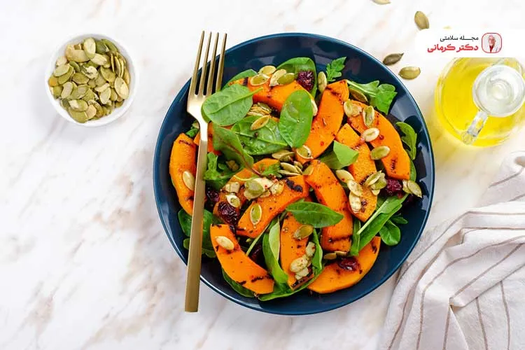 تخم کدو دارای خاصیت سیر کنندگی بالا است.