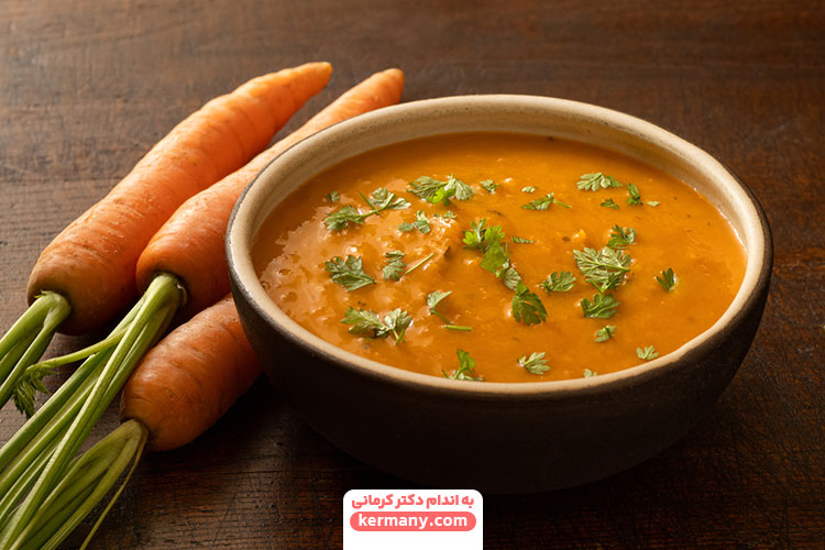 سوپ هویج سرشار از آنتی اکسیدان برای مقابله با سرماخوردگی است.