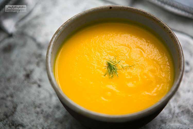 سوپ هویج و زنجبیل