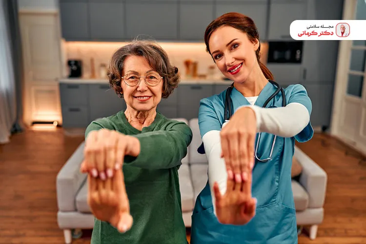 لمس نوک انگشتان دست برای بهبود علائم آرتروز 