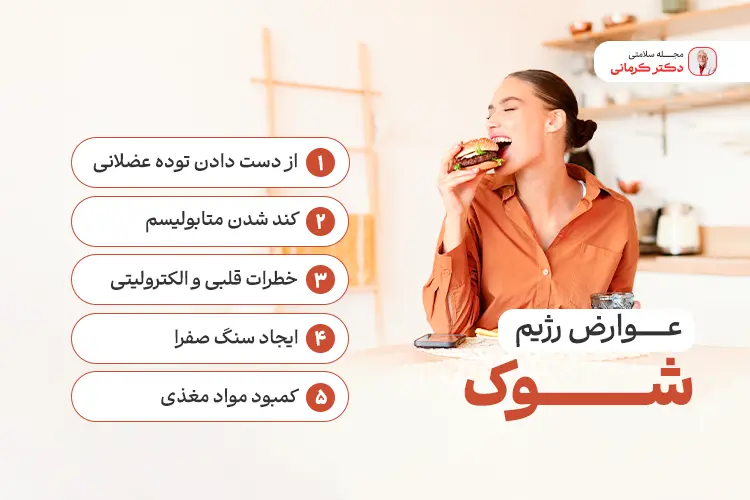 عوارض رژیم شوک