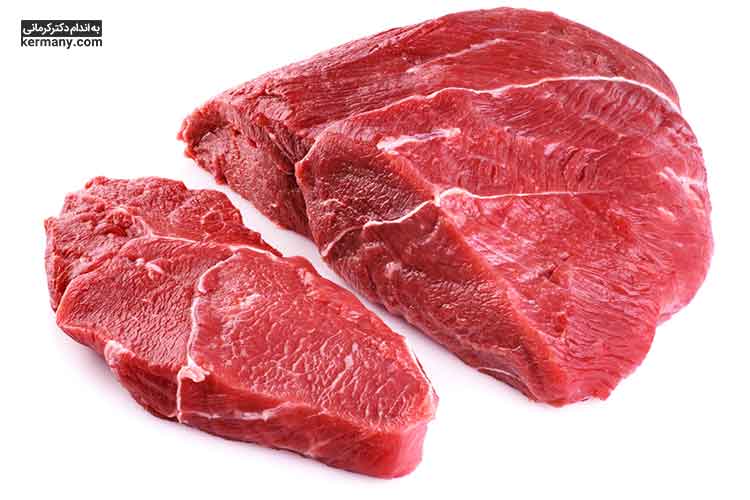 آهن موجود در پروتئین‌های حیوانی مانند گوشت گاو، ماهی، پرندگان بیشتر جذب می‌شود.