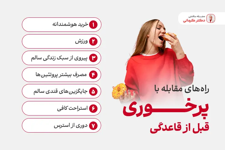 کنترل پرخوری قبل از قاعدگی