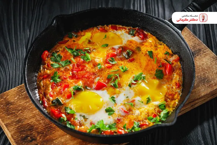 در املت رژیمی از روغن زیتون استفاده کنید.