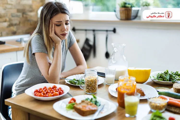 از نشانه‌های اختلال خوردن داشتن احساس گناه است.