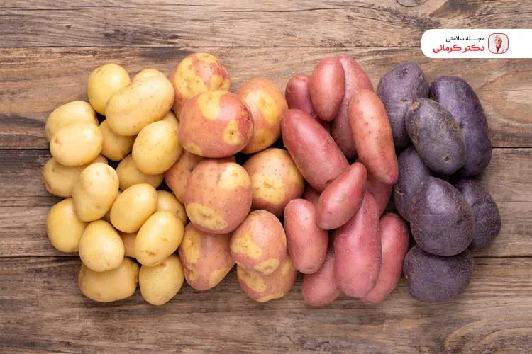 انواع سیب زمینی مانند سیب زمینی شیرین در رژیم ژاپنی ها مصرف میشود.