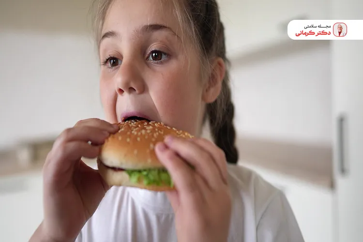 عوامل پزشکی مانند کم کاری تیروئید در پرخوری کودک موثر است.