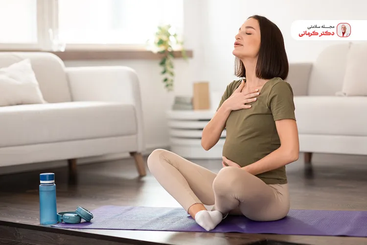 تمرین تنفس دیافراگمی در دوره بارداری توصیه می‌شود.
