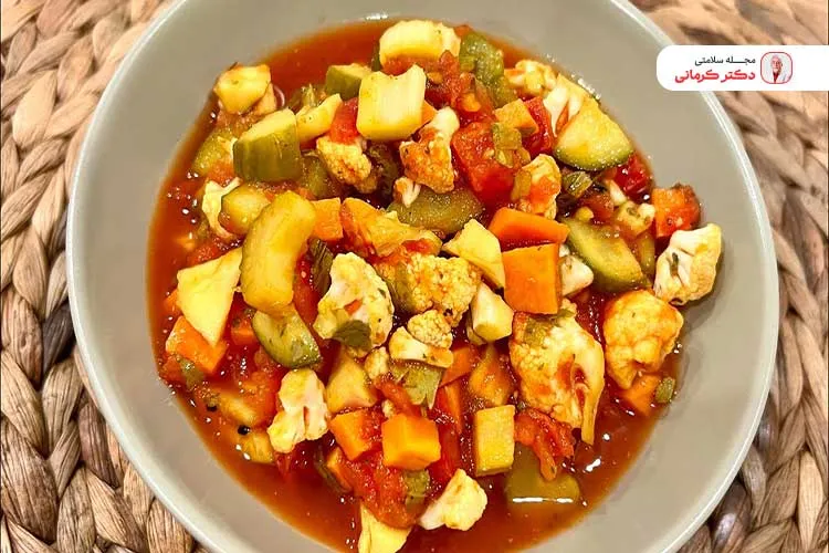 ترشی سالاد فصل با رب