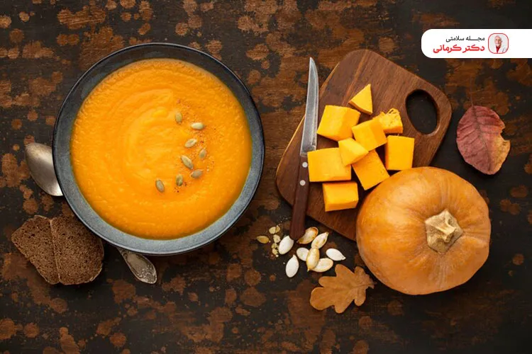 طرز تهیه سوپ کدو حلوایی با سیب زمینی