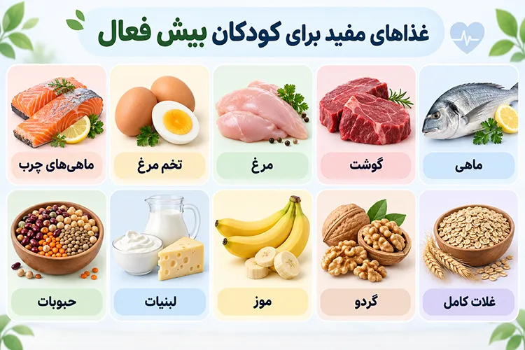 غذاهای مفید برای کودکان بیش فعال