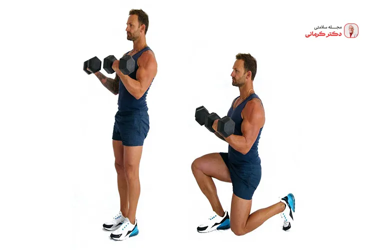 ورزشهای چربی سوز ناحیه باسن! exercises reduce hip size 6 حرکت لانچ برای کوچک کردن باسن