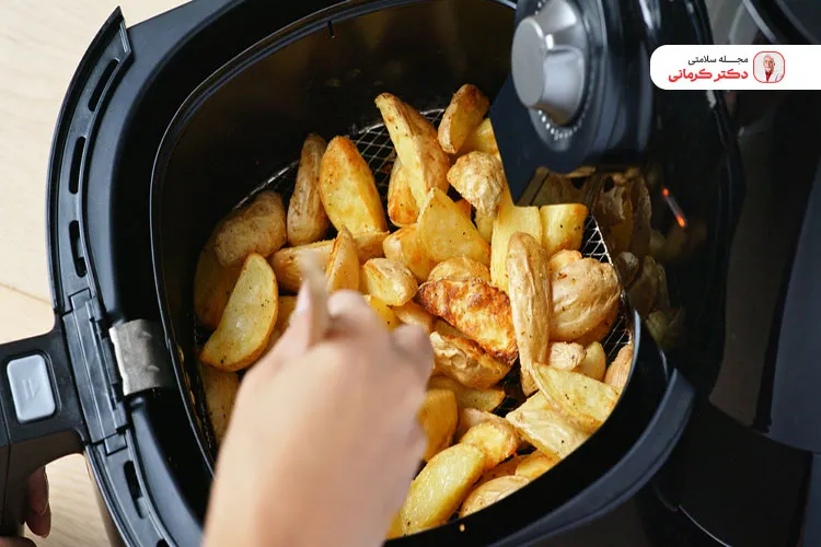 مصرف سیب زمینی اماده شده با ایرفرایر نیز یک روش سالم مصرف این ماده غذایی ارزشمند برای مردان است.