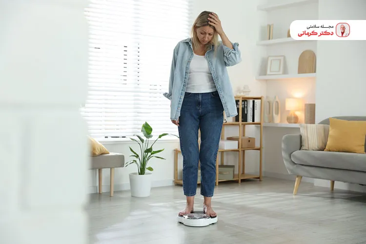 قبل از تایم پریود ممکن است وزن کمی بالا برود.