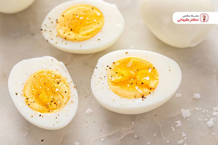 زمان نگه داری تخم رغ پخته کمتر از تخم مرغ خام است.