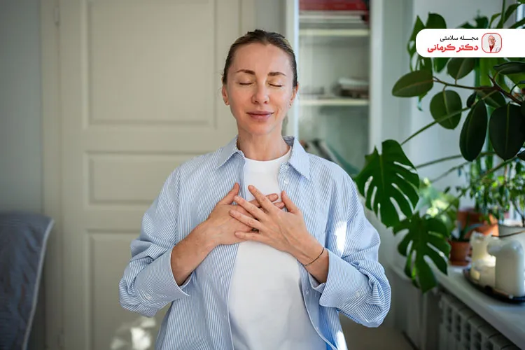 مدیتیشن روزانه و تنفس درست مانع پرخوری عصبی است.