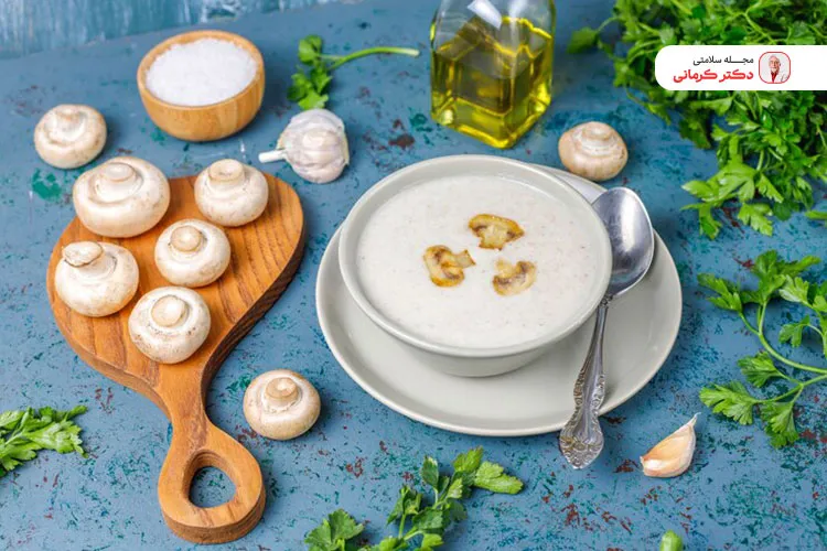 قارچ را با لبنیات مصرف نکنید.