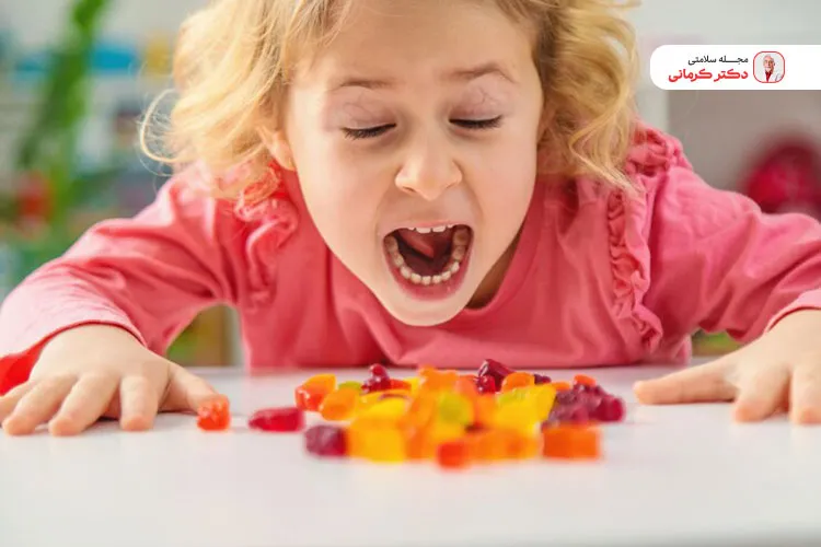 پاستیل صنعتی موجب مشکلات گوارشی می‌شود.