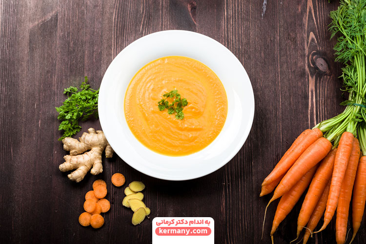 سوپ هویج خوشمزه برای پیشگیری از سرماخوردگی - 5 - سوپ هویج - آشپزی رژیمی