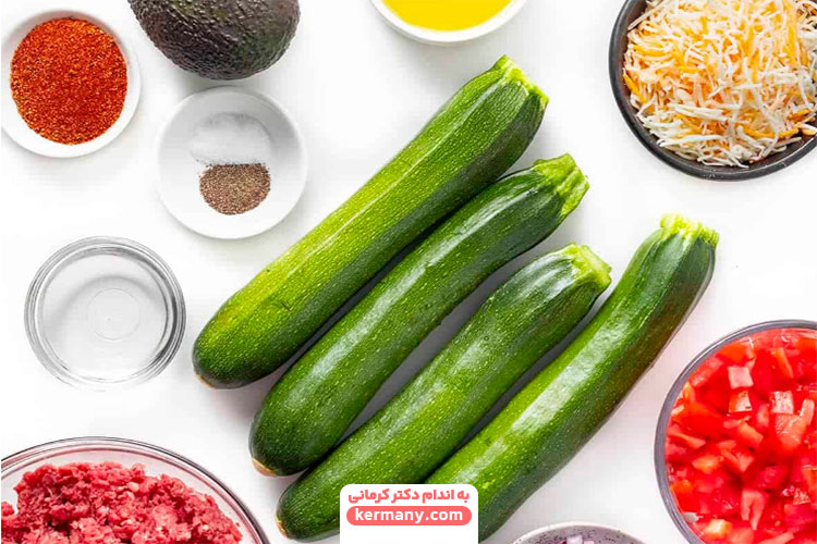 کدو سبز شکم پر یک غذای خوشمزه کتویی! - 1 - کدو سبز شکم پر - آشپزی رژیمی