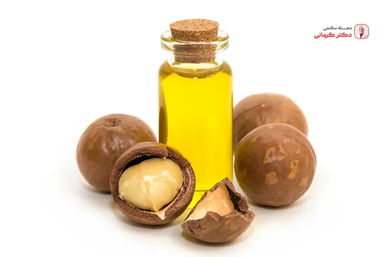 روغن ماکادمیا برای تقویت و رشد موها و ابرو مفید است.