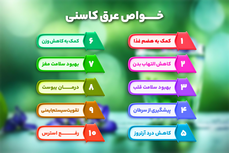 خواص بی نظیر عرق کاسنی