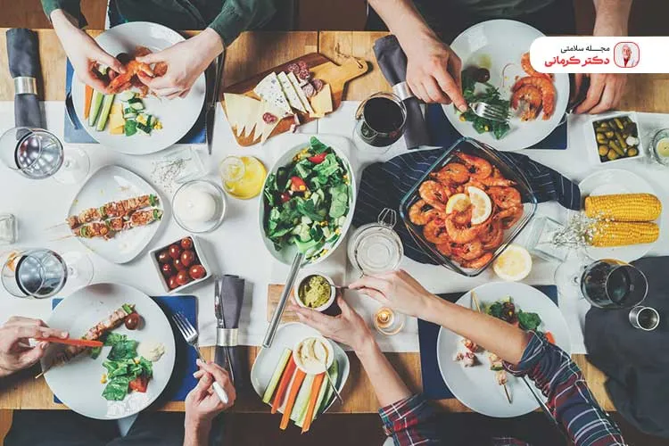 رژیم سفره خانواده برای افراد ریزه خوار بسیار مناسب است.