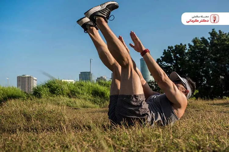 Diagonal pike legs برای لاغری شکم