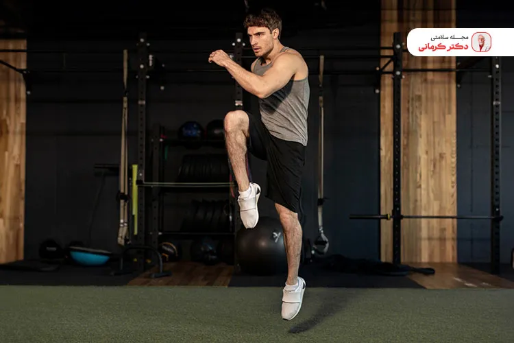 High Knee Run موثر در لاغری شکم