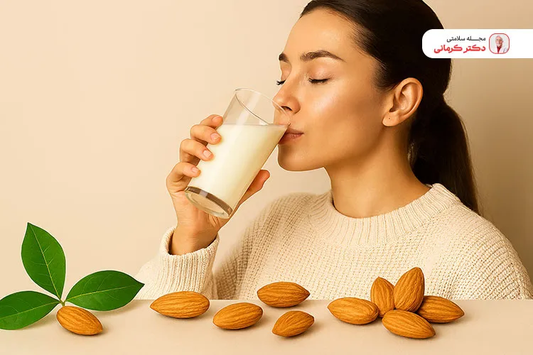 شیر بادام برای گوارش