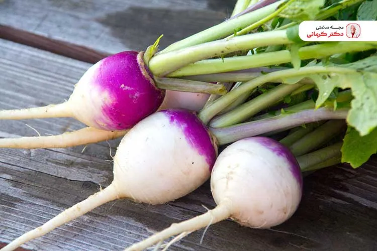 مصرف شلغم در بارداری به دلیل آهن بالا مفید است.